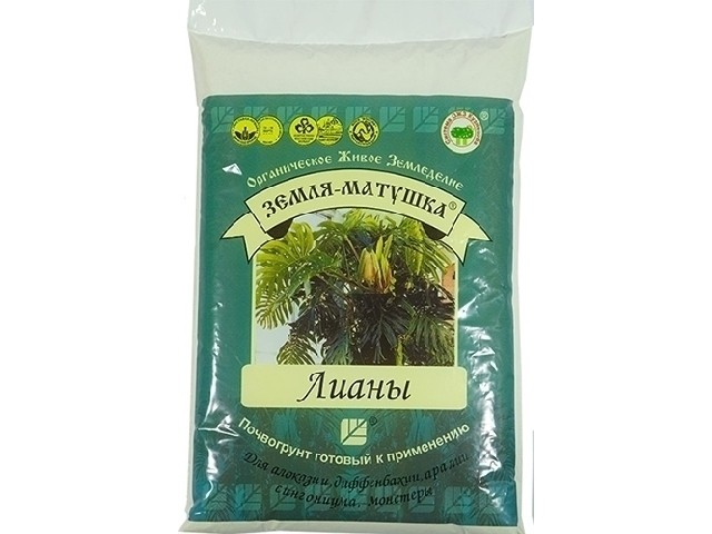 Почвогрунт БИОНЕКС Земля-Матушка Лианы для Алоказий, Монстеры 3 кг. 